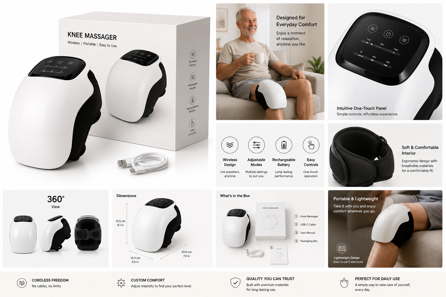 Warming Knee Comfort Massager