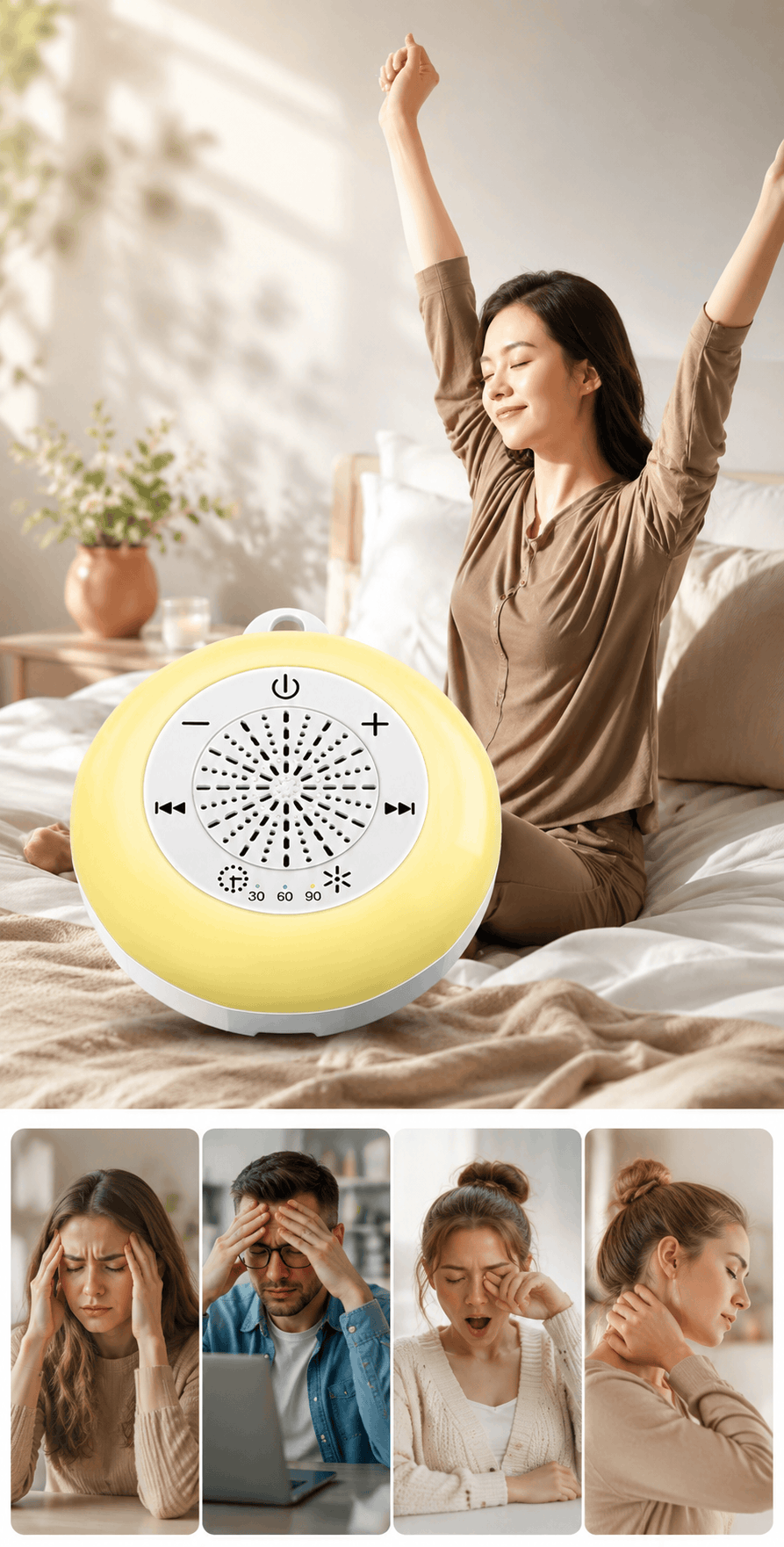 Olyvita White Noise Machine — Better Sleep & Deep Relaxation olyvita