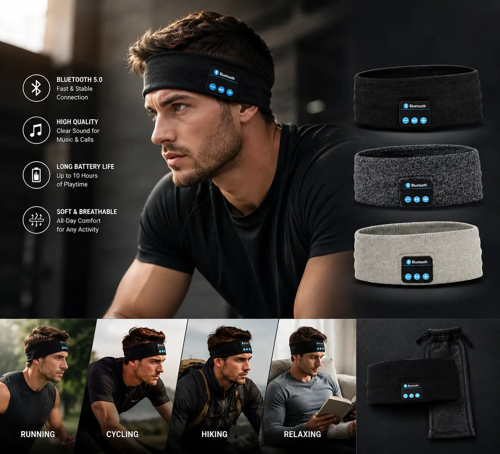 Wireless Bluetooth Wellness Headband olyvita