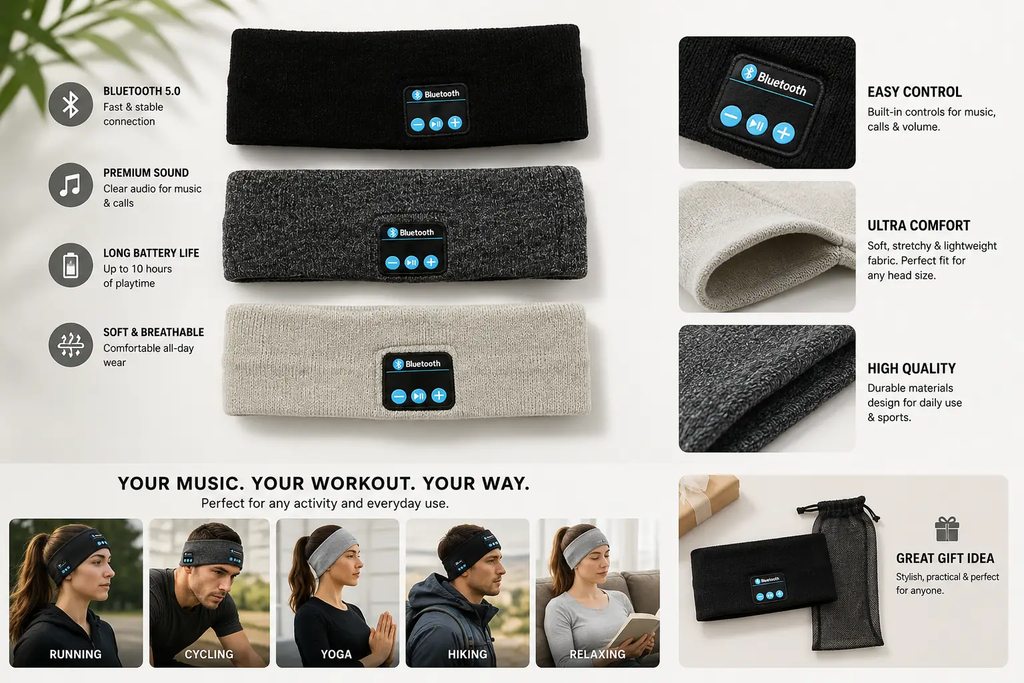 Wireless Bluetooth Wellness Headband olyvita